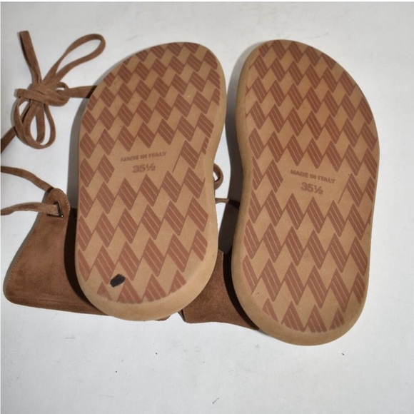 $800 The Attico Selene Gladiator Sandal PLATFORM SUEDE BROWN 35.5 (PB18) - Picture 6 of 7